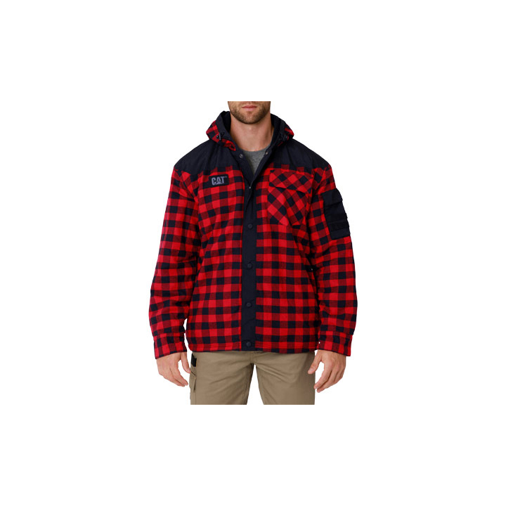 Caterpillar Clothing Pakistan Sale - Caterpillar Sequoia Mens Jackets Red/Black (259678-EKM)